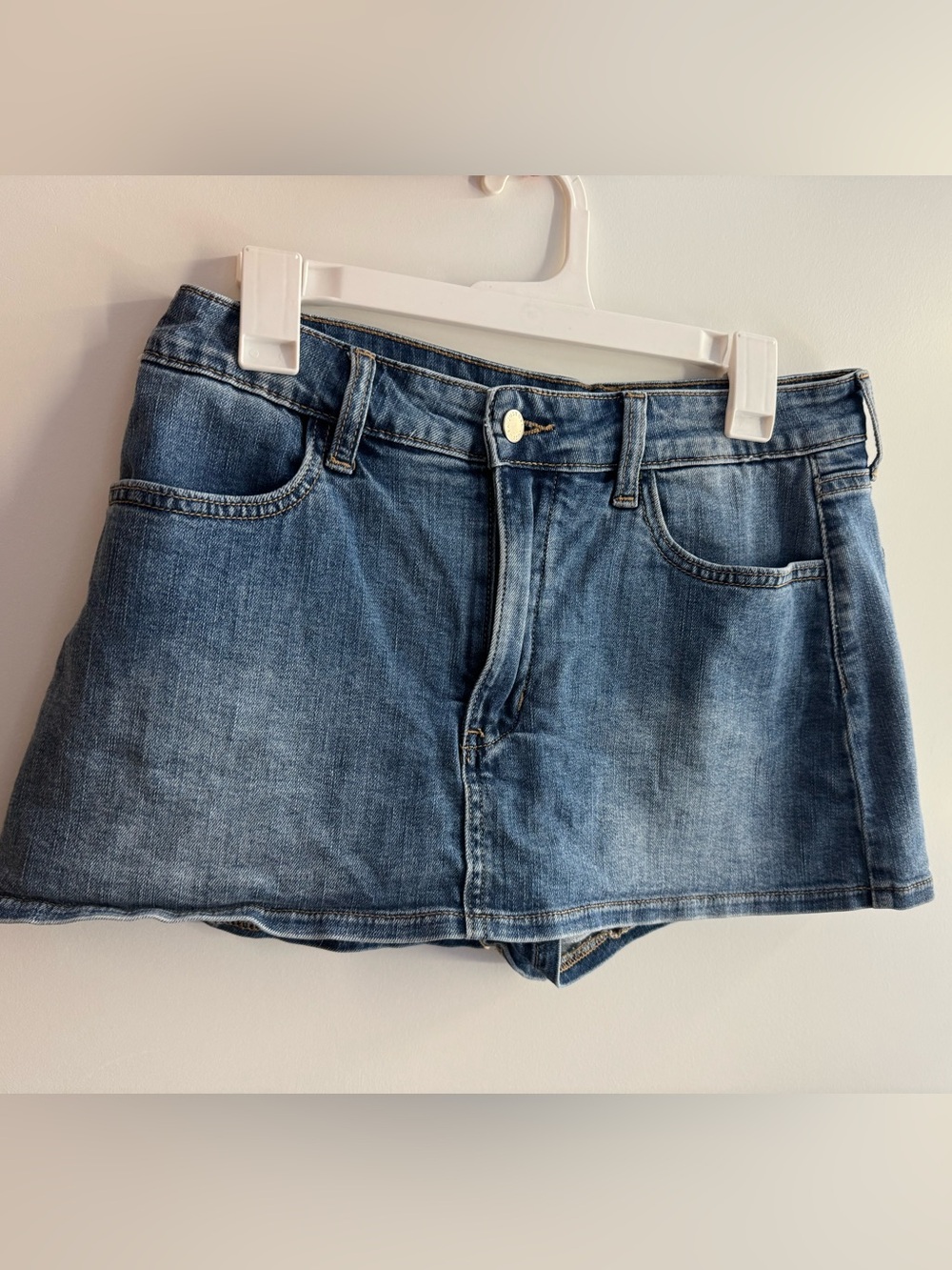 Just USA Light Blue Denim Skort